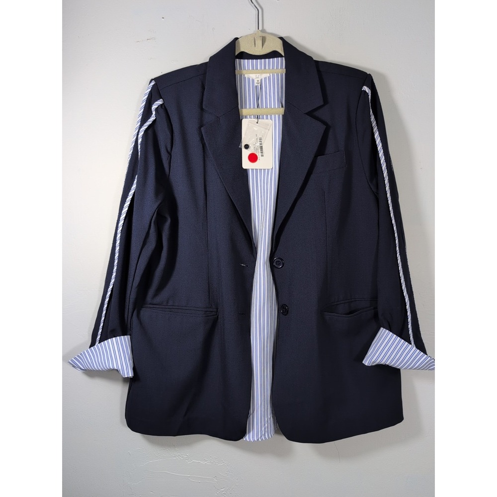 Joh Apparel Mary Blazer/Jacket‎ Navy Blue Medium New